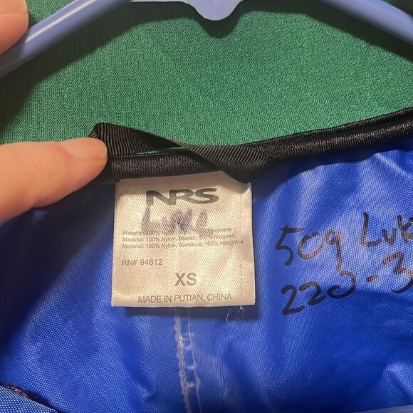 EXCELLENT CONDITION NRS MEN’S RIO TOP PADDLE SPRAY JACKET SIZE XS - Picture 7 of 7